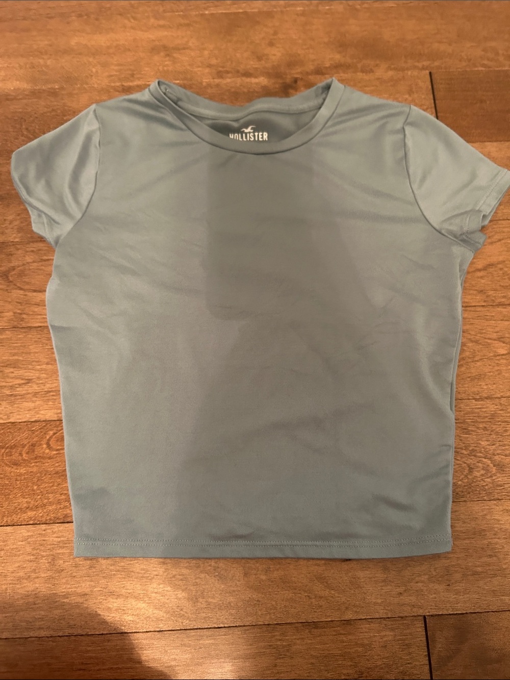 Hollister Women's Dusty Sage Short Sleeve Crew Tee